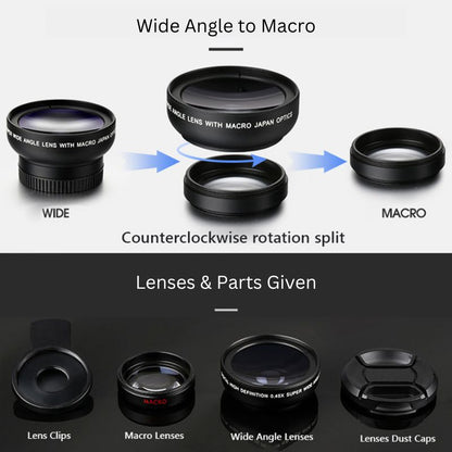 2-In-1 Super Wide Angle & Macro Phone Lens Kit