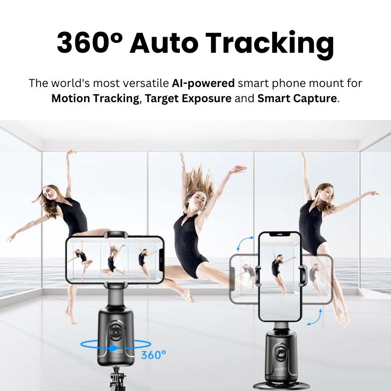 PO1 - AI-Powered Auto-Tracking Gimbal Phone Mount