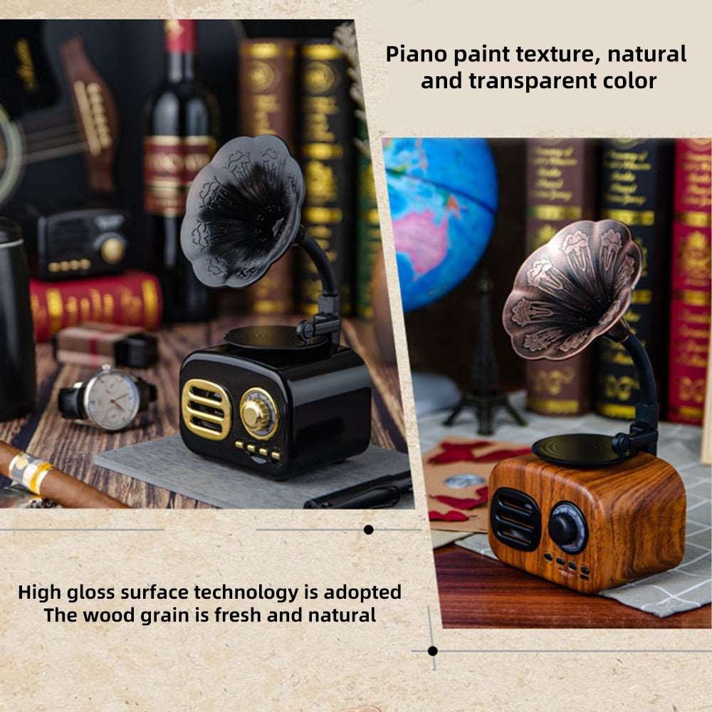 Retro Phonograph Bluetooth Radio Speaker